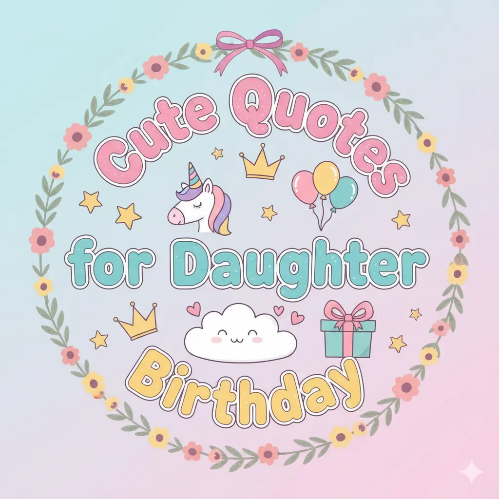 Cute Quotes for Daughter Birthday
