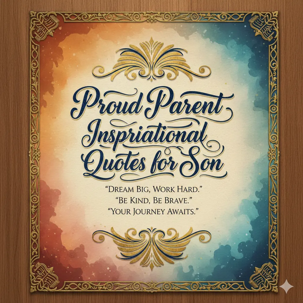 Proud Parent Inspirational Quotes for Son