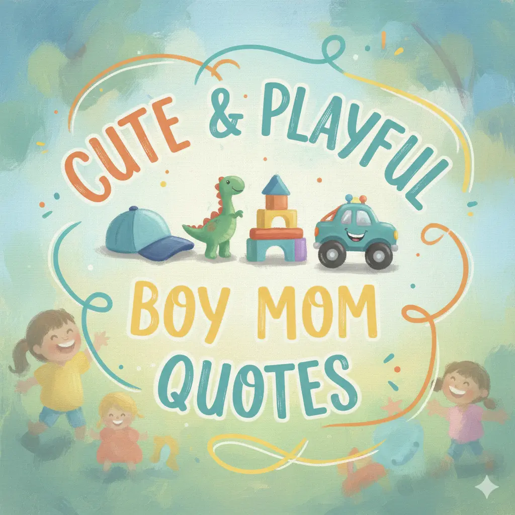 Cute & Playful Boy Mom Quotes