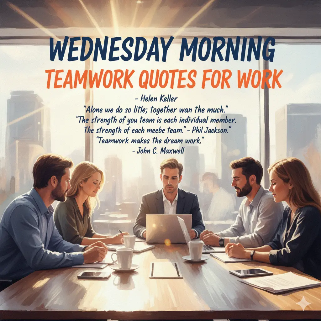 Wednesday Morning Teamwork Quotes for Work