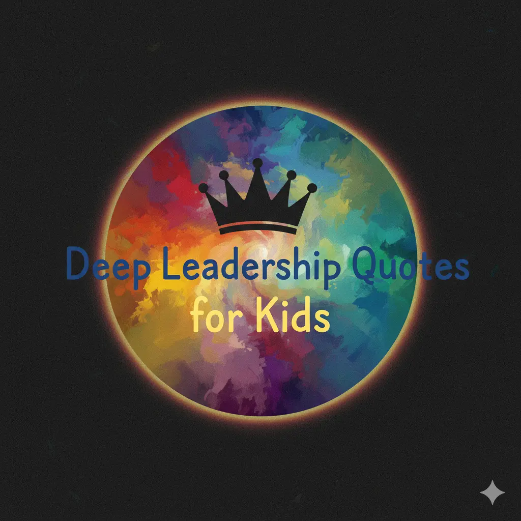 Deep Leadership Quotes for Kids