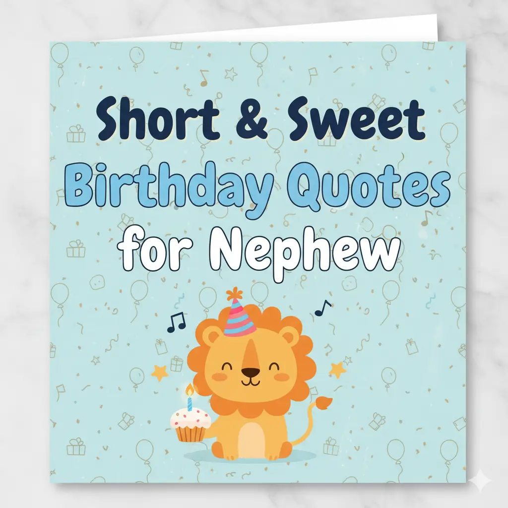Short & Sweet Birthday Quotes for Nephew