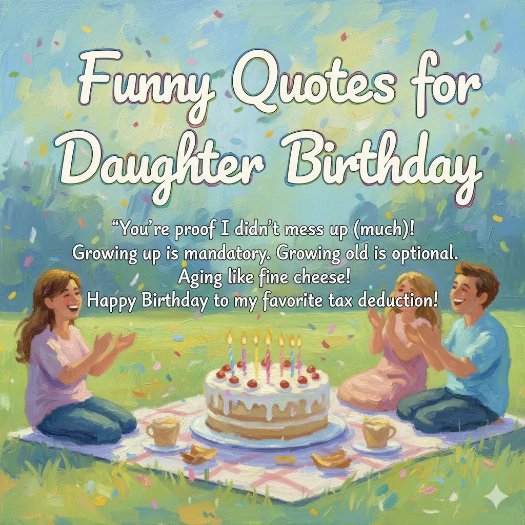 Funny Quotes for Daughter Birthday