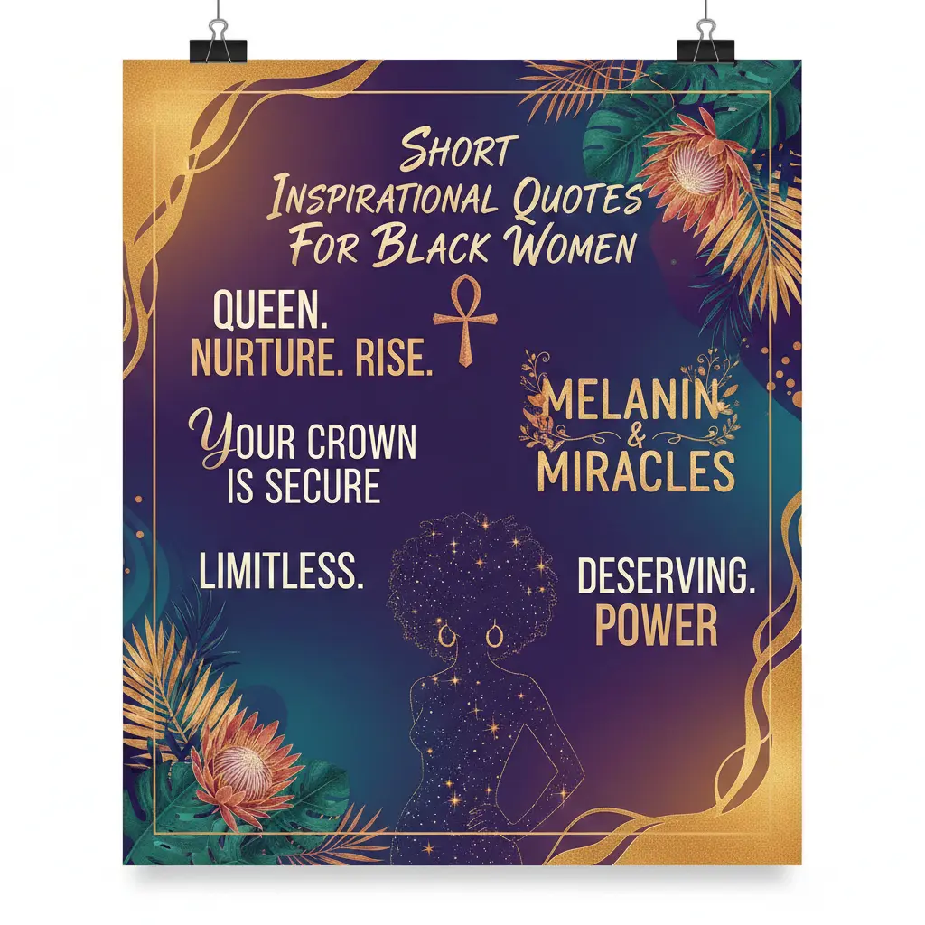 Short Inspirational Quotes for Black Women