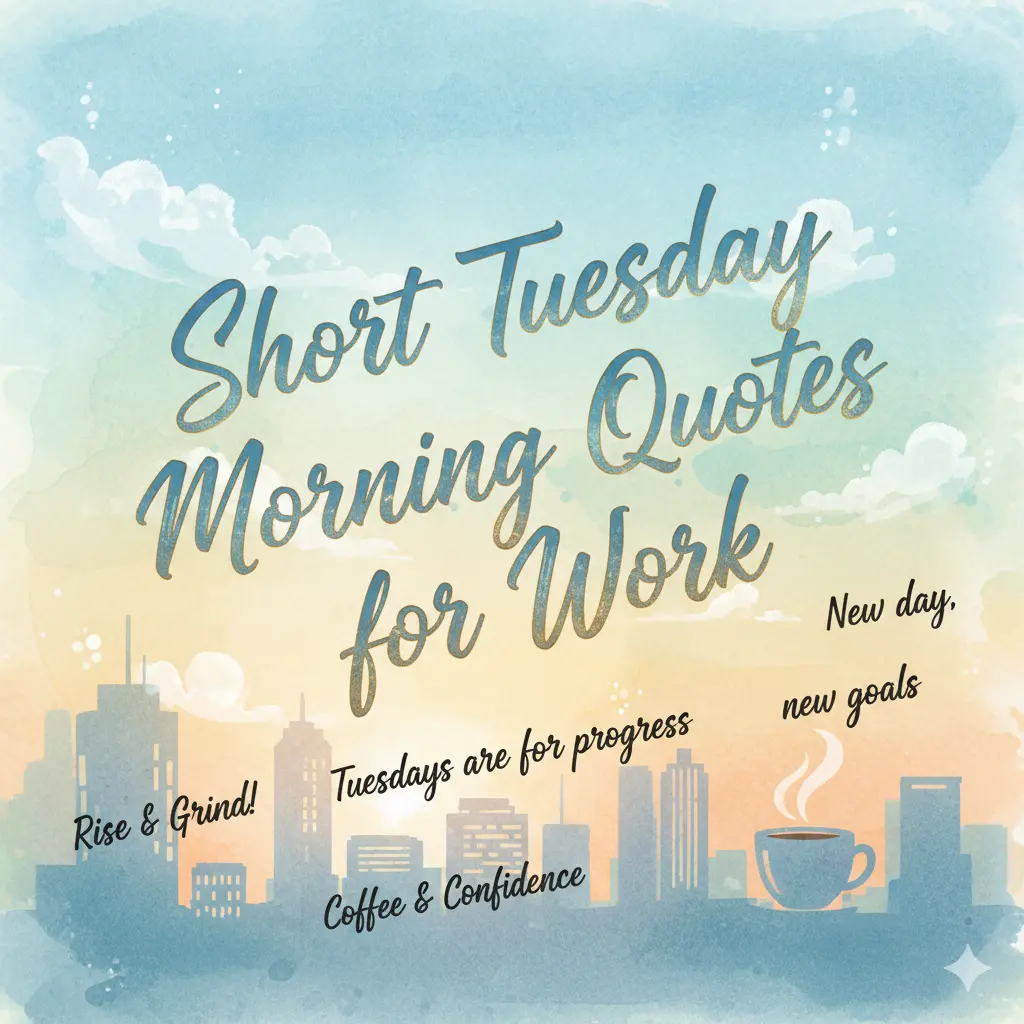 Short Tuesday Morning Quotes for Work