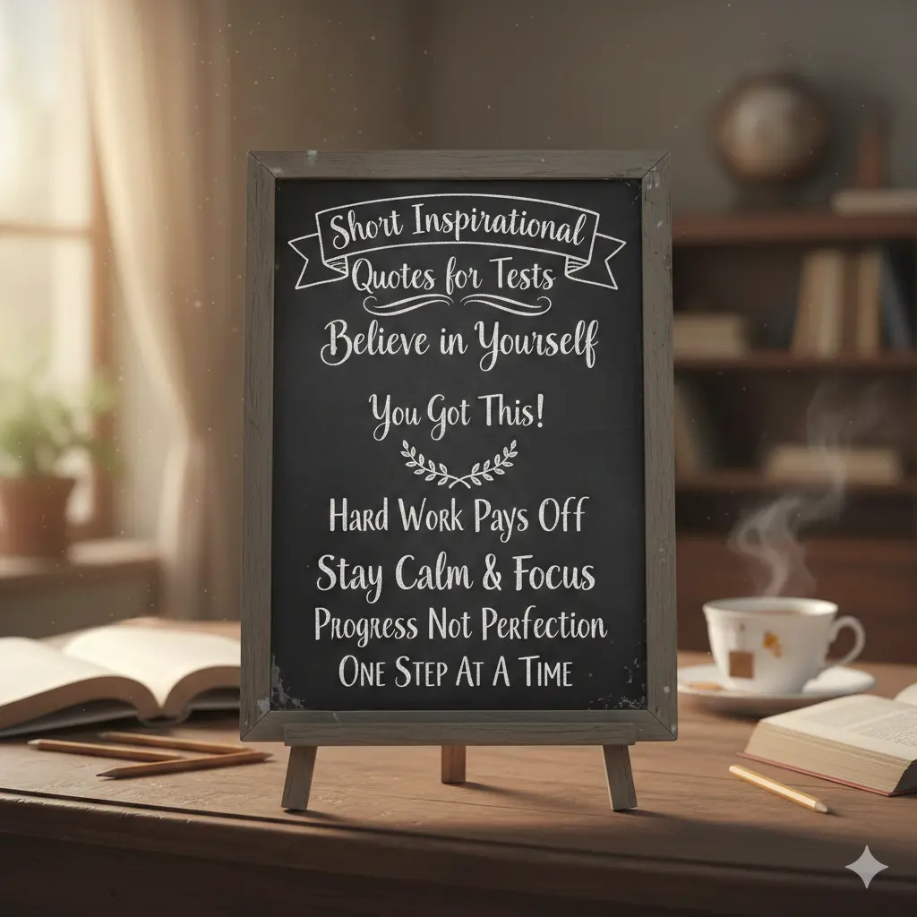 Short Inspirational Quotes for Tests