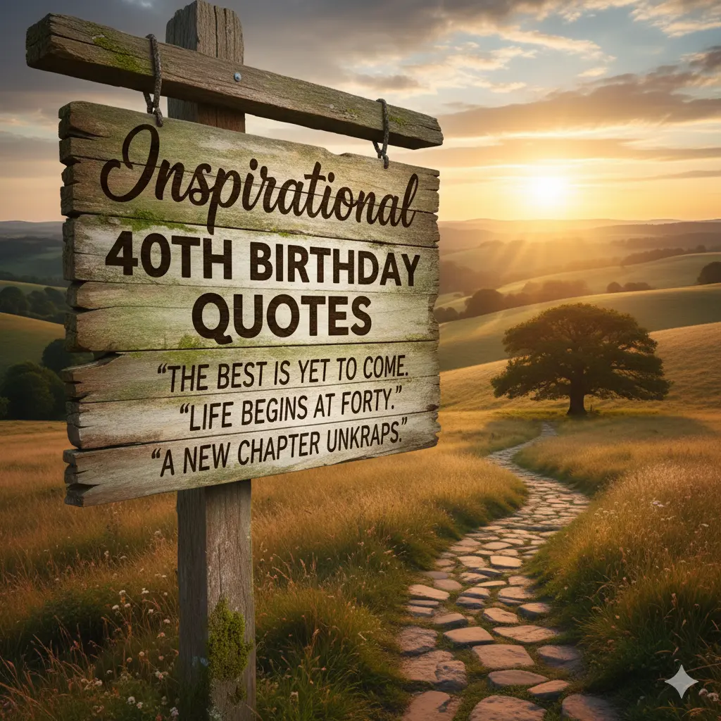 Inspirational 40th Birthday Quotes