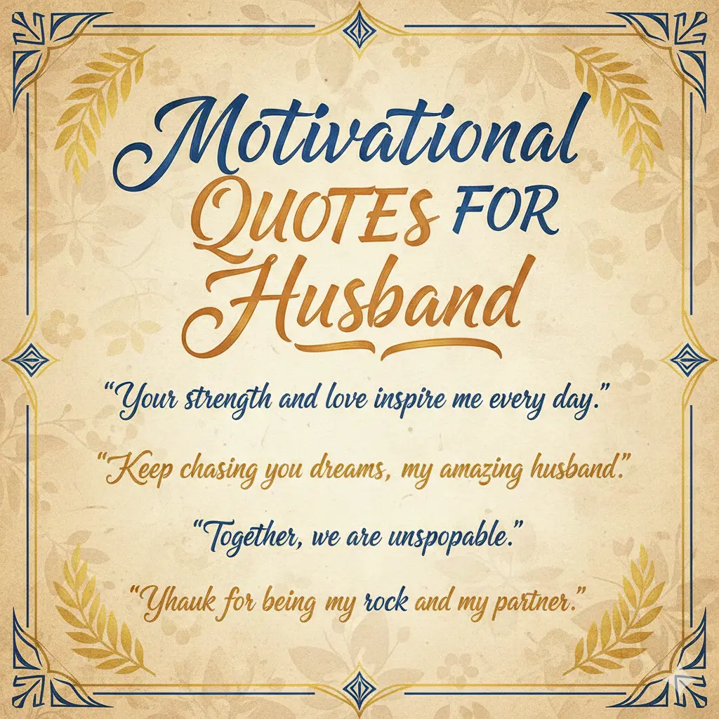 Motivational Quotes for Husband 