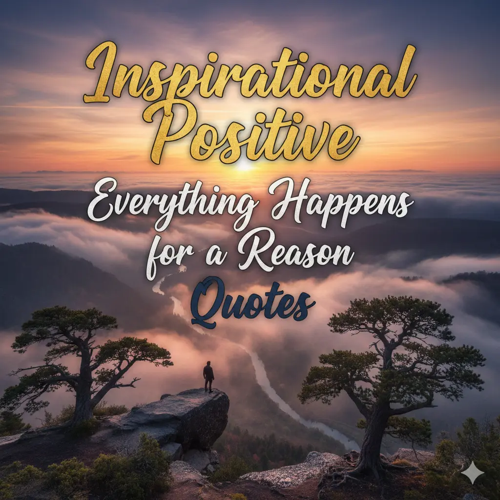 Inspirational Positive Everything Happens for a Reason Quotes
