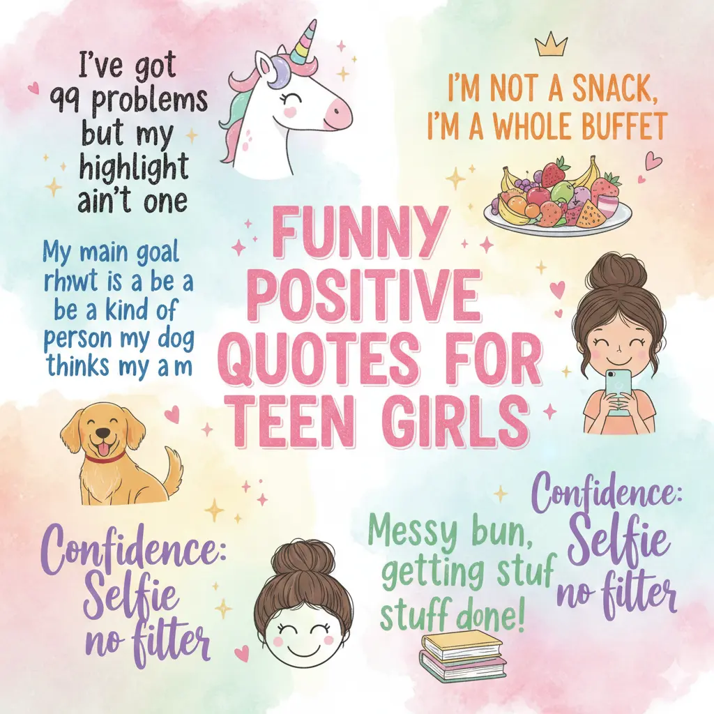 Funny Positive Quotes for Teen Girls