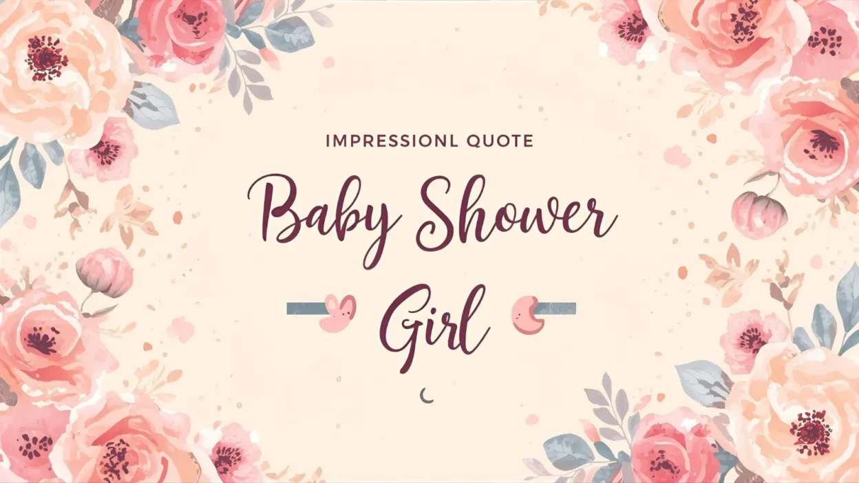 Baby Shower Quotes for Girl