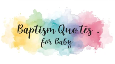 Baptism Quotes for Baby