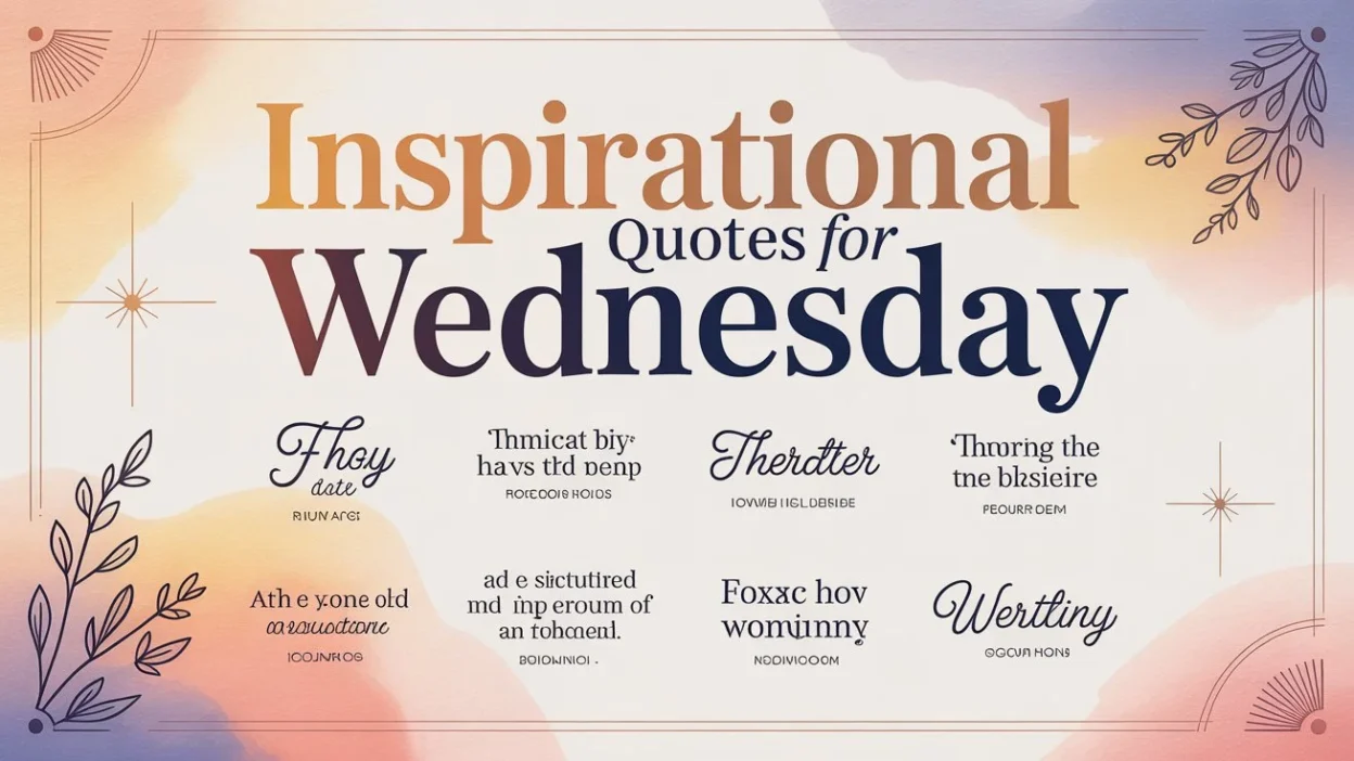 Inspirational Quotes for Wednesday