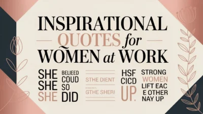 Inspirational Quotes for Women at Work