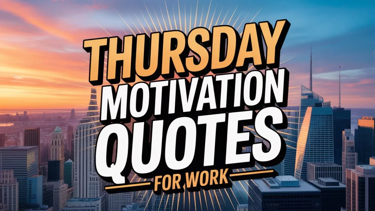 Thursday Motivation Quotes for Work