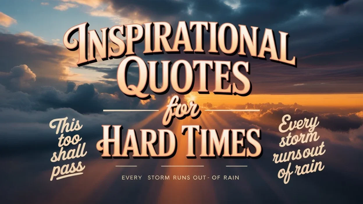 Inspirational Quotes for Hard Times