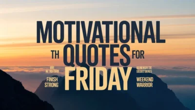 Motivational Quotes for Friday