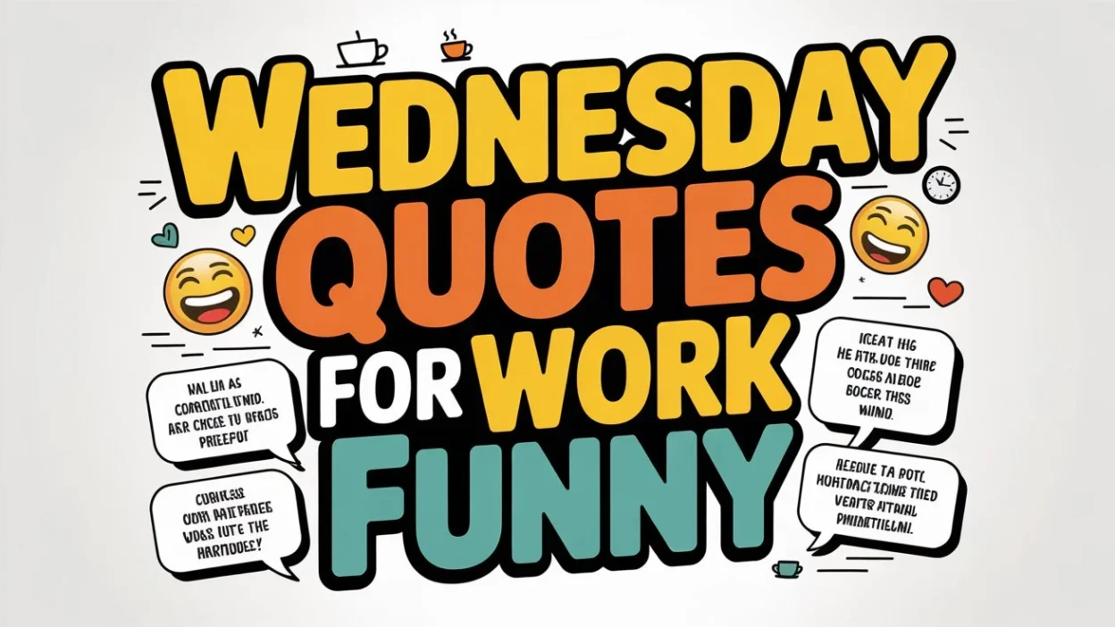 Wednesday Quotes for Work Funny