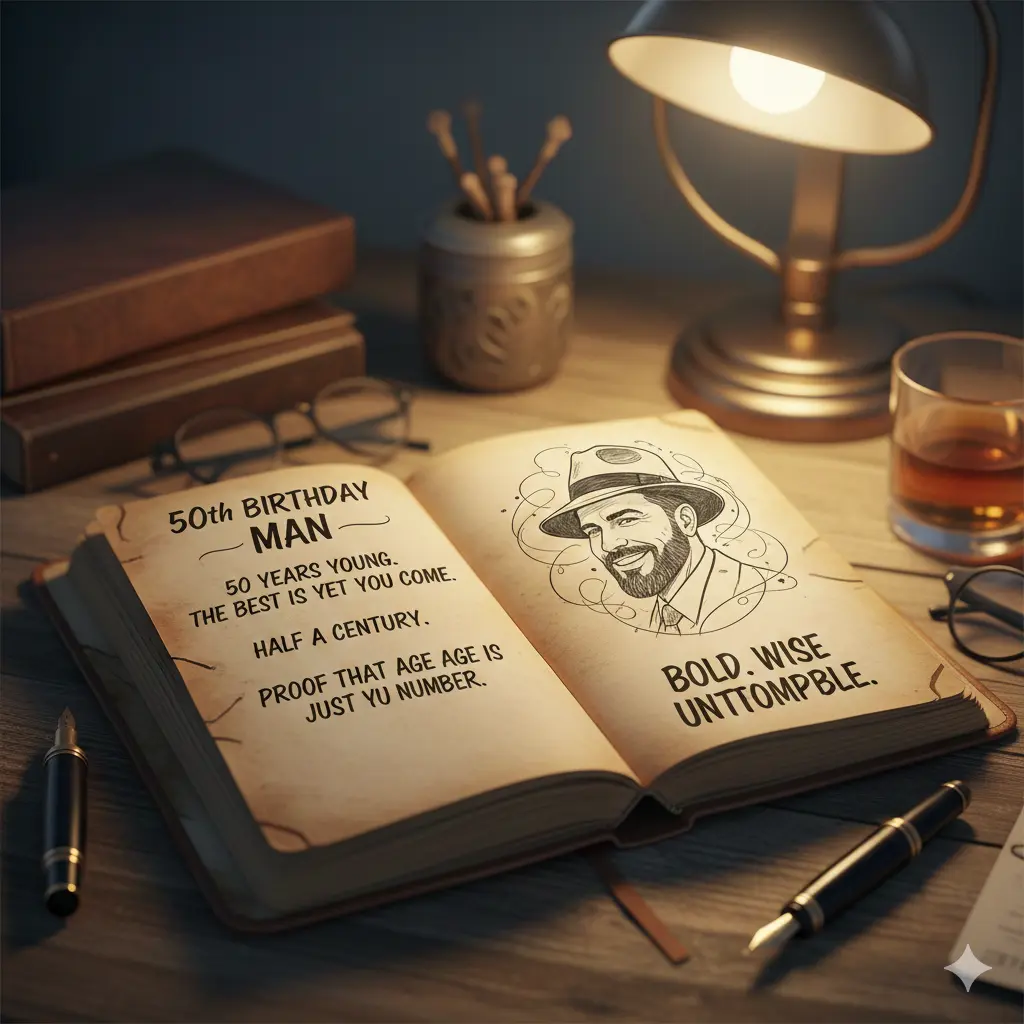 Short Quotes for 50th Birthday Man