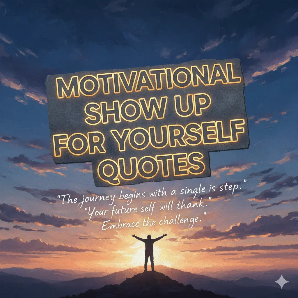 Motivational Show Up for Yourself Quotes