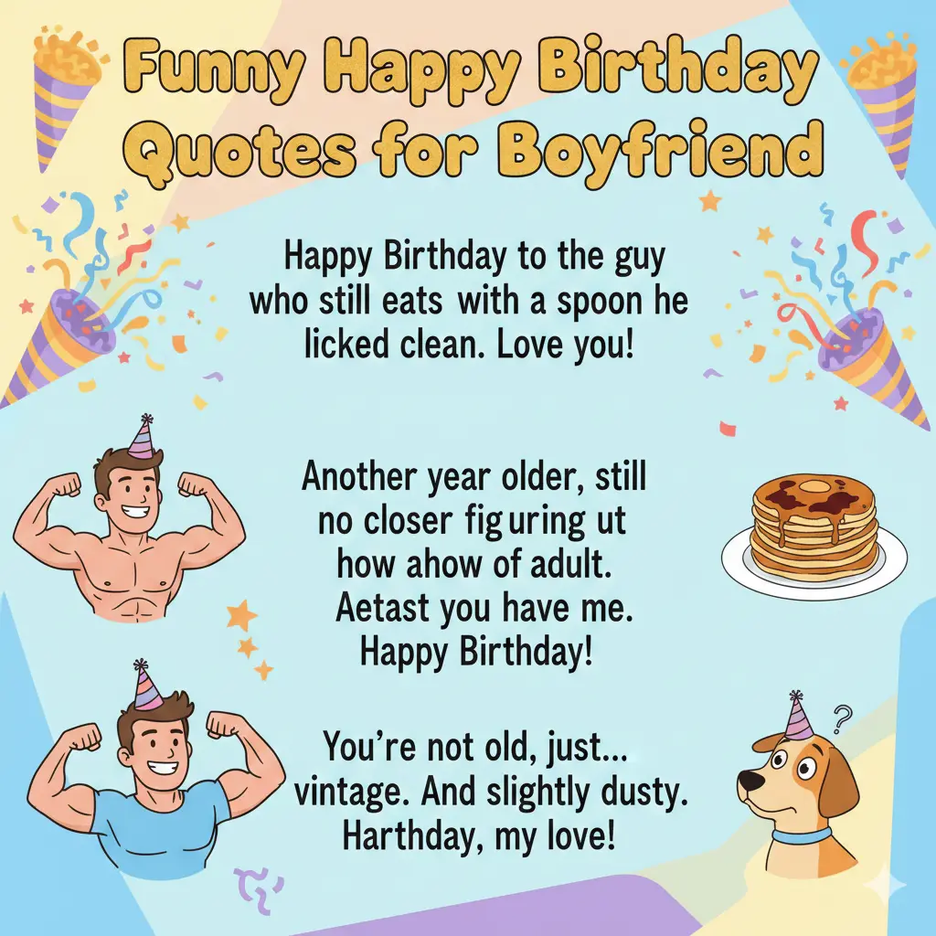 Funny Happy Birthday Quotes for Boyfriend