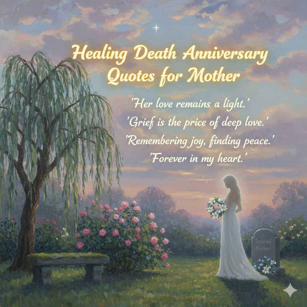 Healing Death Anniversary Quotes for Mother
