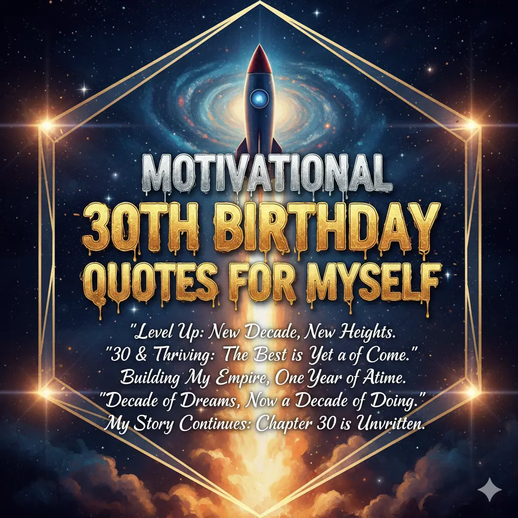  Motivational 30th Birthday Quotes for Myself 