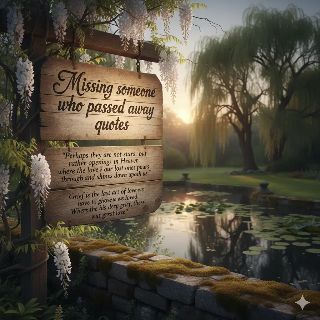 Missing someone who passed away quotes 