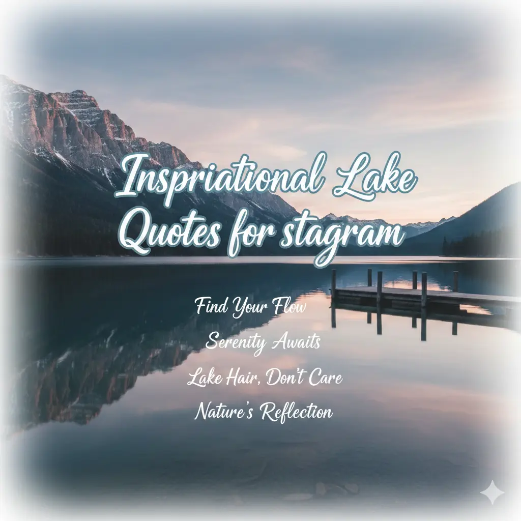 Inspirational Lake Quotes for Instagram