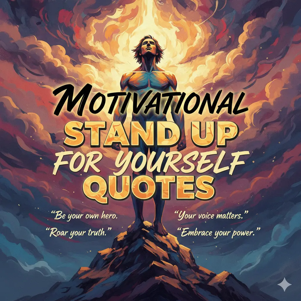Motivational Stand Up for Yourself Quotes