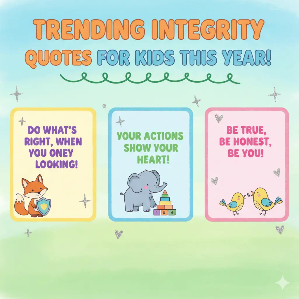 Trending Integrity Quotes for Kids This Year