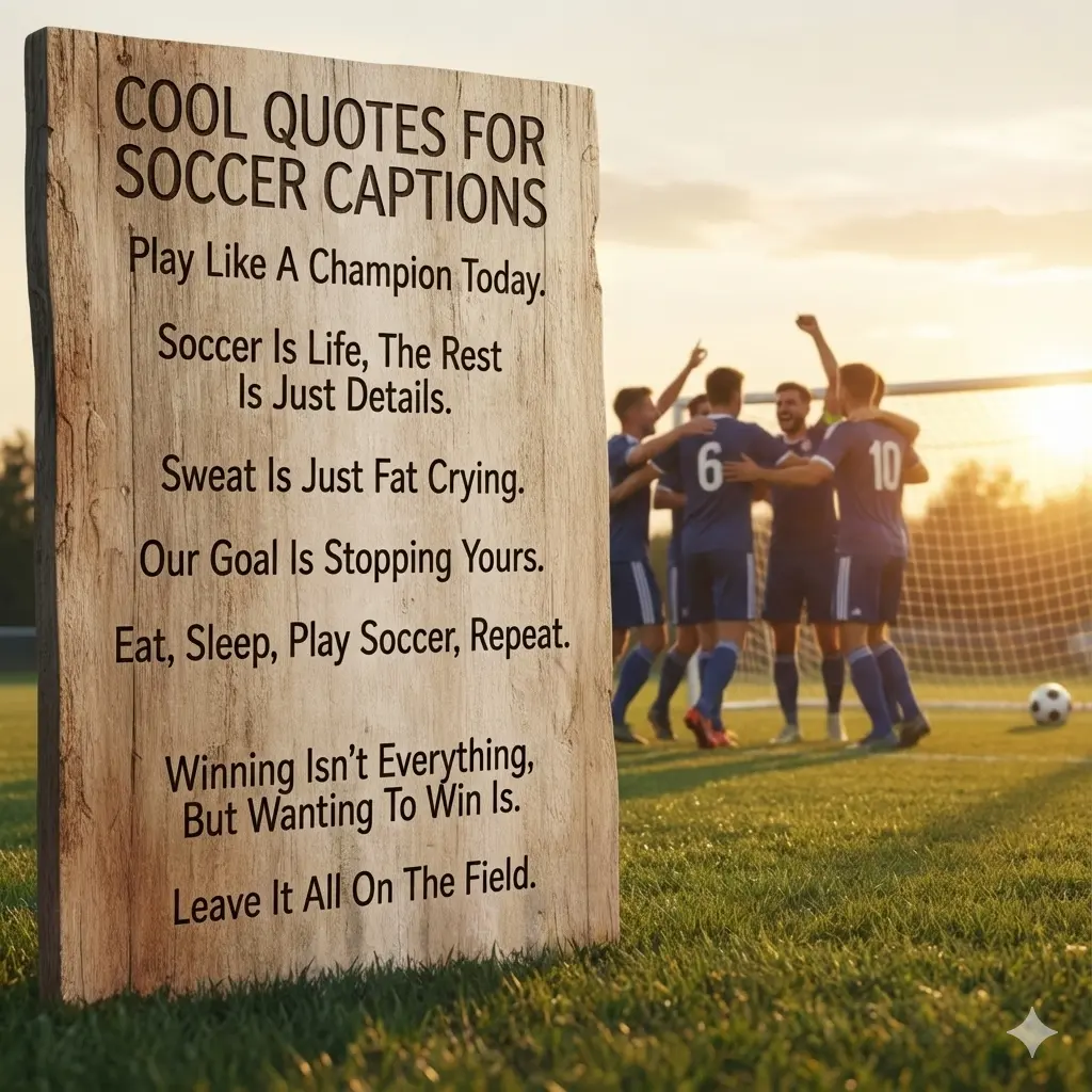 Cool Quotes for Soccer Captions