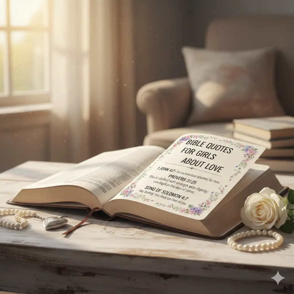  Bible Quotes for Girls About Love