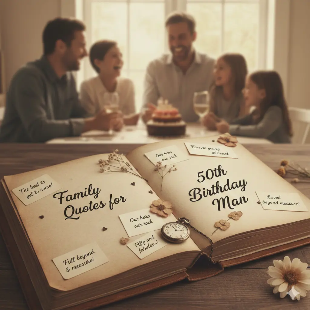 Family Quotes for 50th Birthday Man