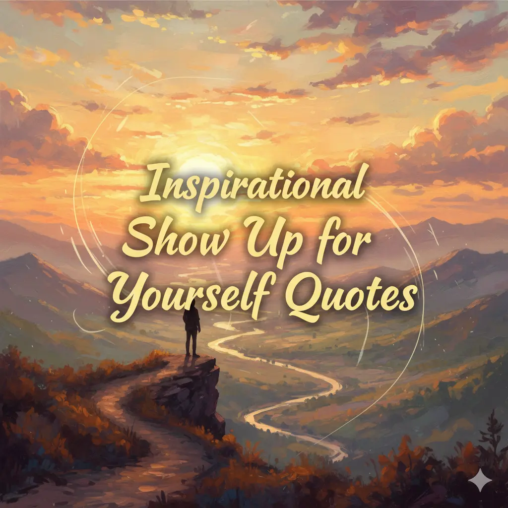 Inspirational Show Up for Yourself Quotes