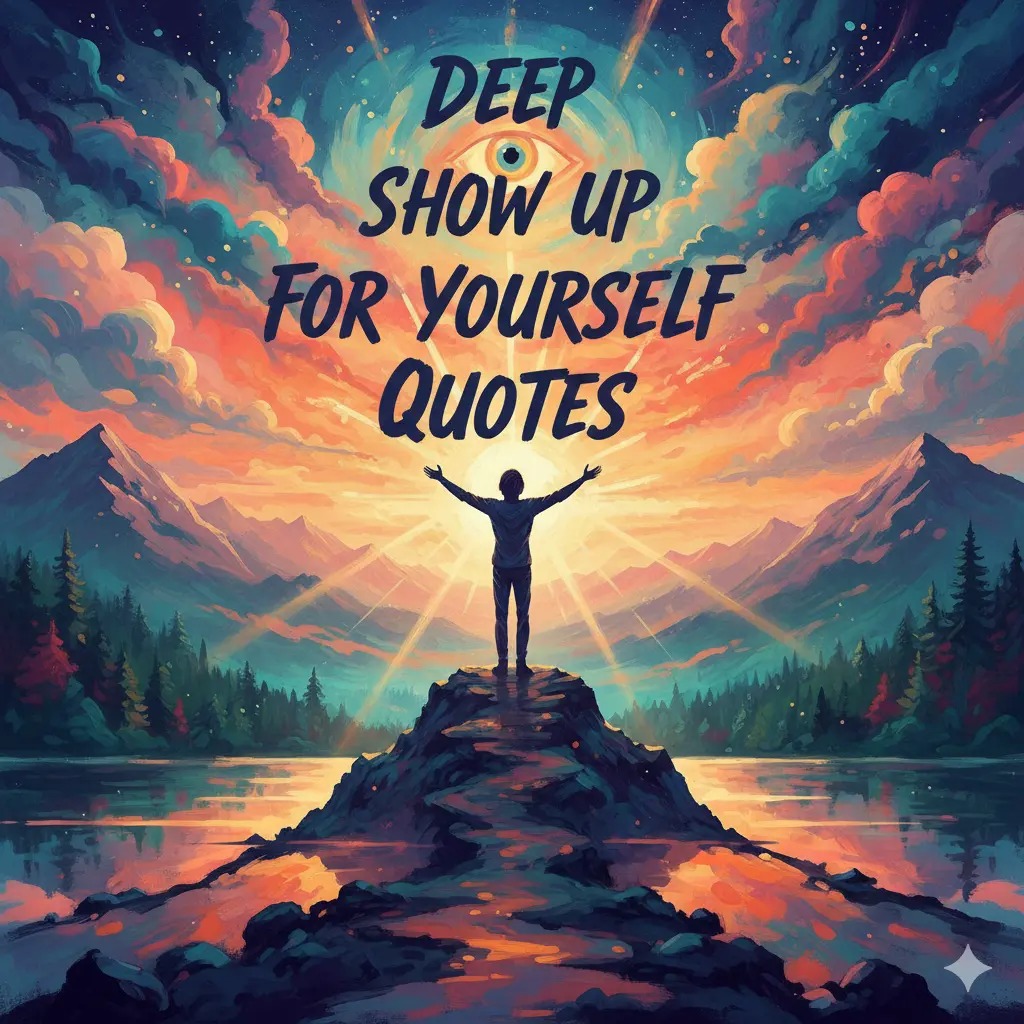 Deep Show Up for Yourself Quotes