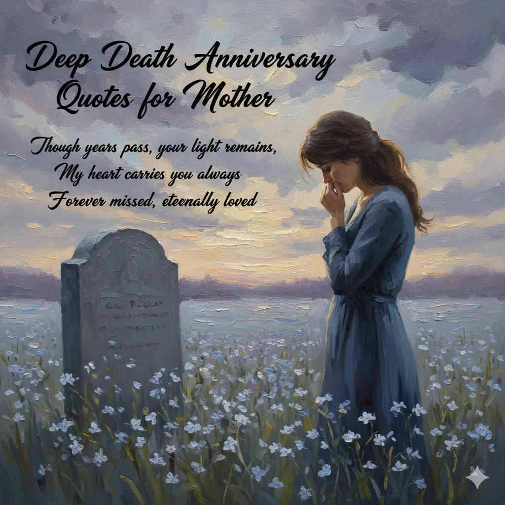 Deep Death Anniversary Quotes for Mother 