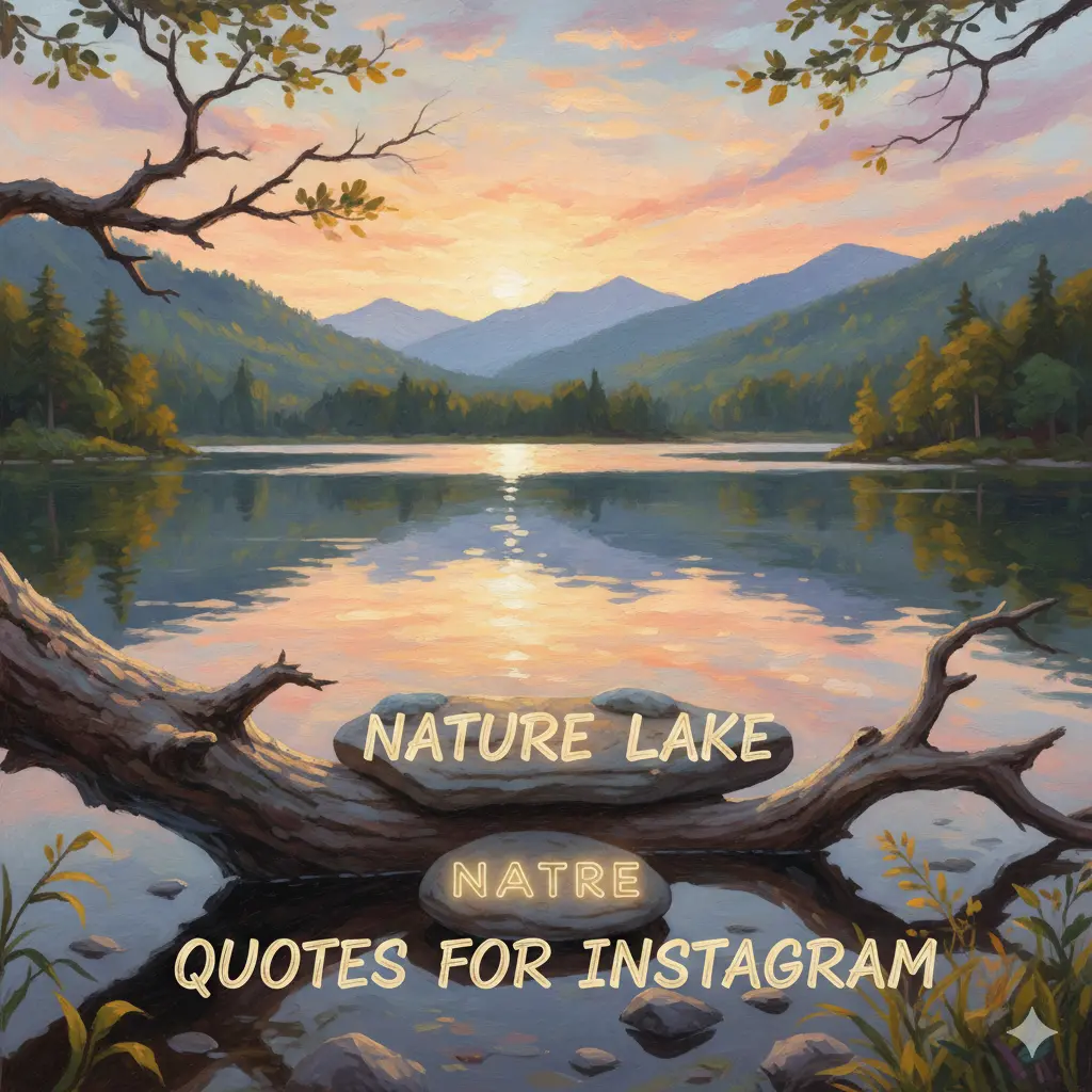 Nature Lake Quotes for Instagram