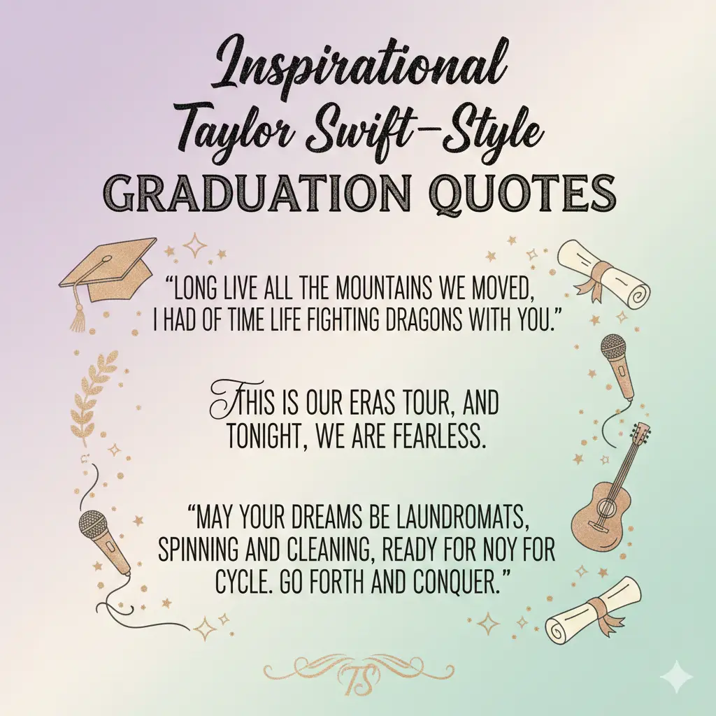 Inspirational Taylor Swift–Style Graduation Quotes