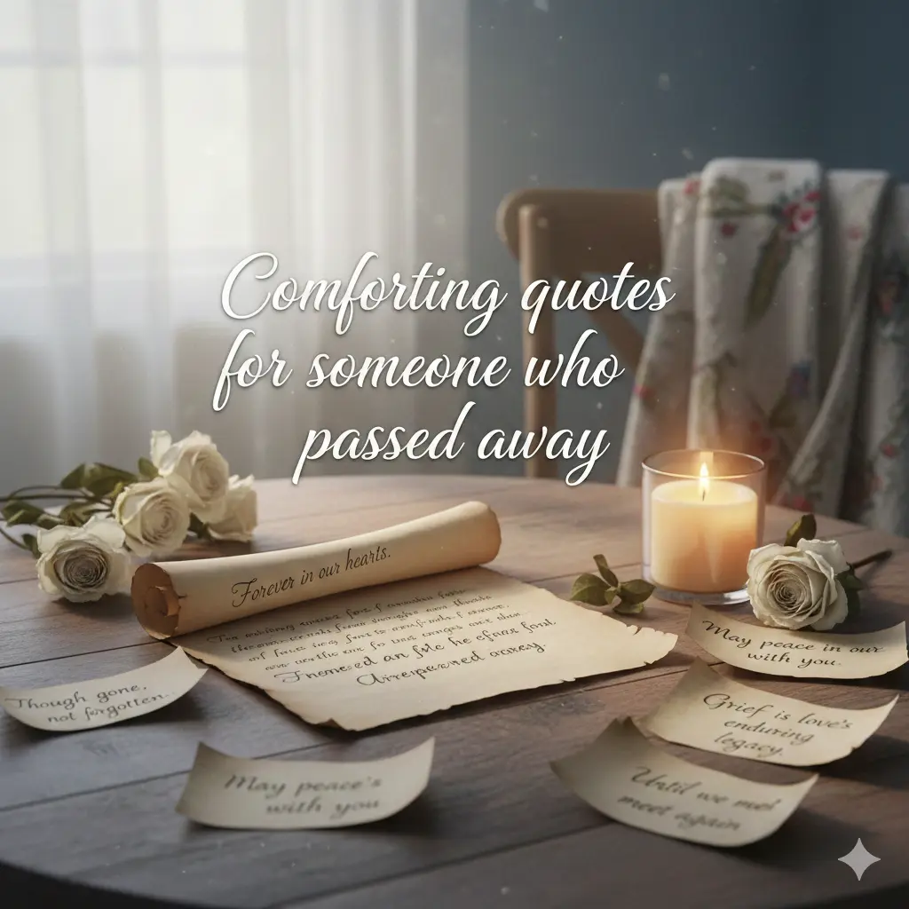 Comforting quotes for someone who passed away