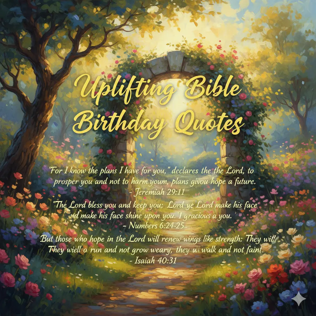 Uplifting Bible Birthday Quotes