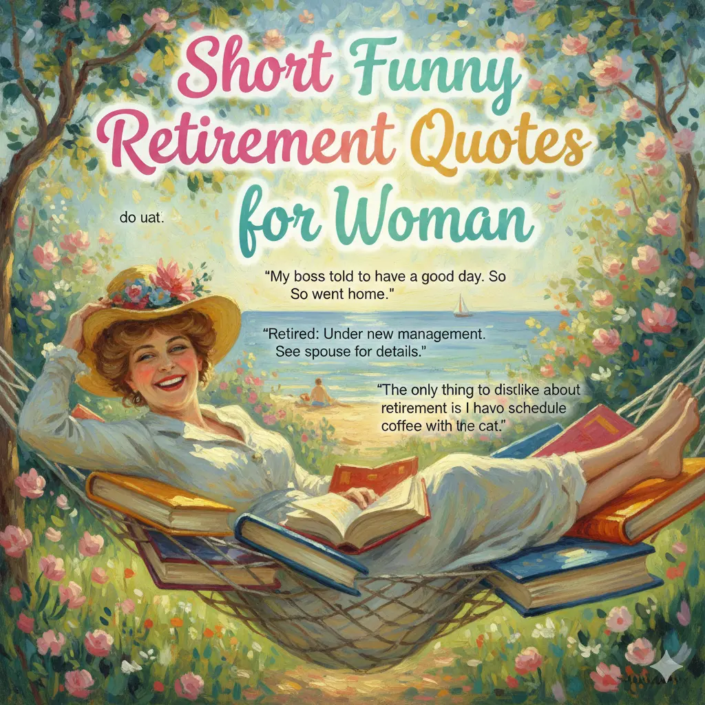 Short Funny Retirement Quotes for Woman