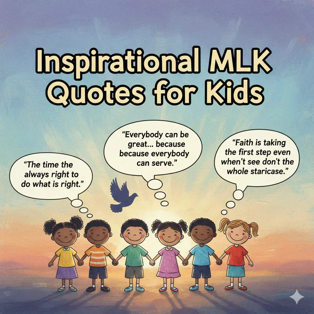 Inspirational MLK Quotes for Kids 