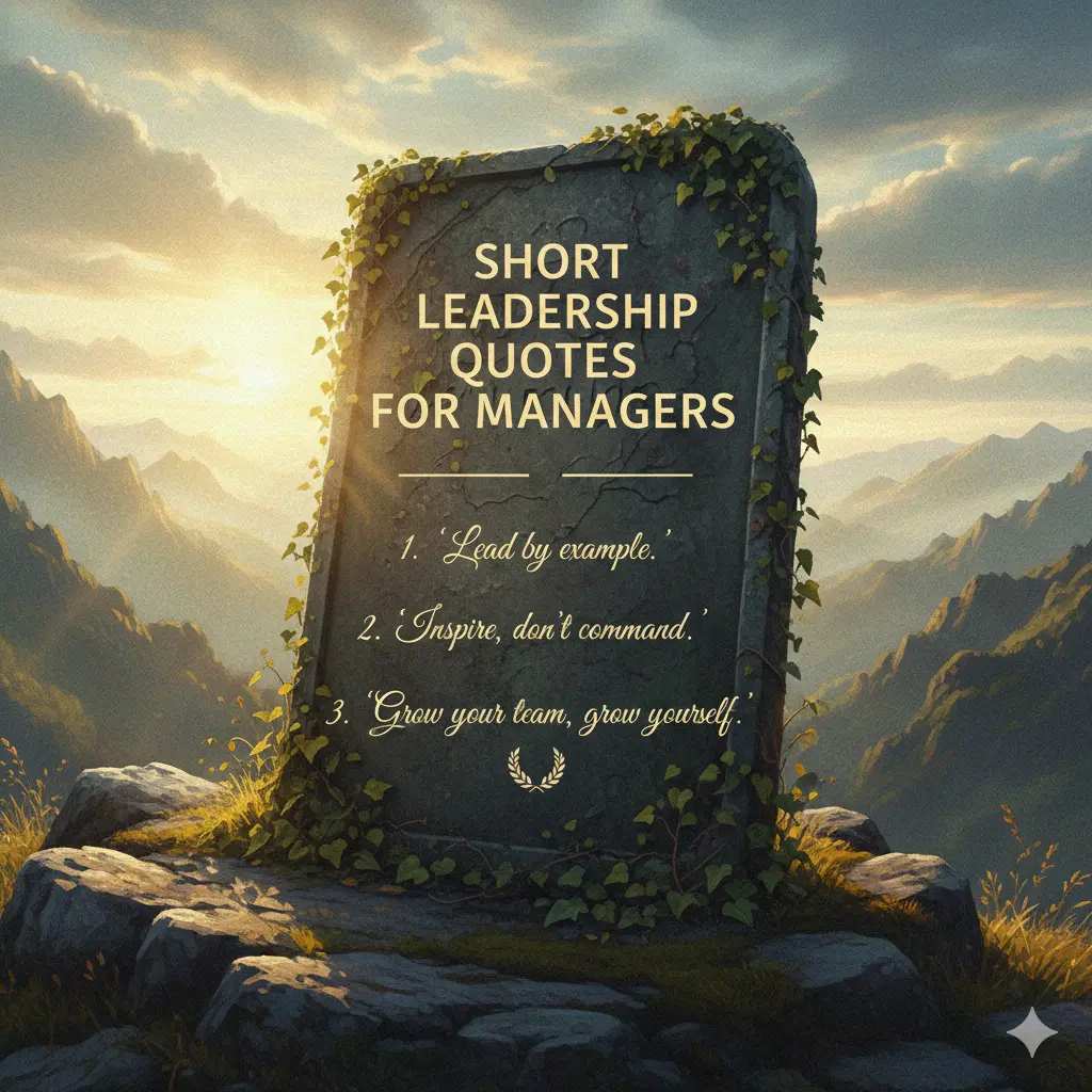 Short Leadership Quotes for Managers