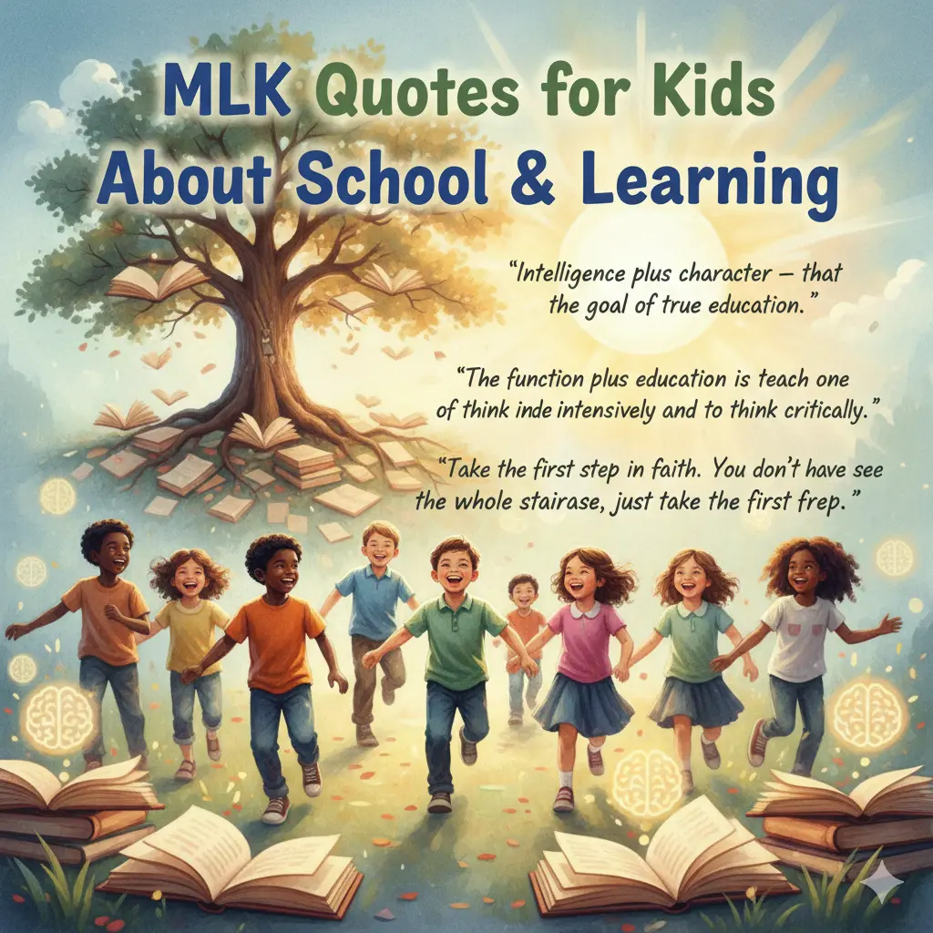 MLK Quotes for Kids About School & Learning
