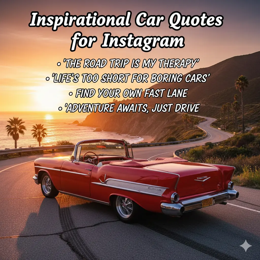 Inspirational Car Quotes for Instagram