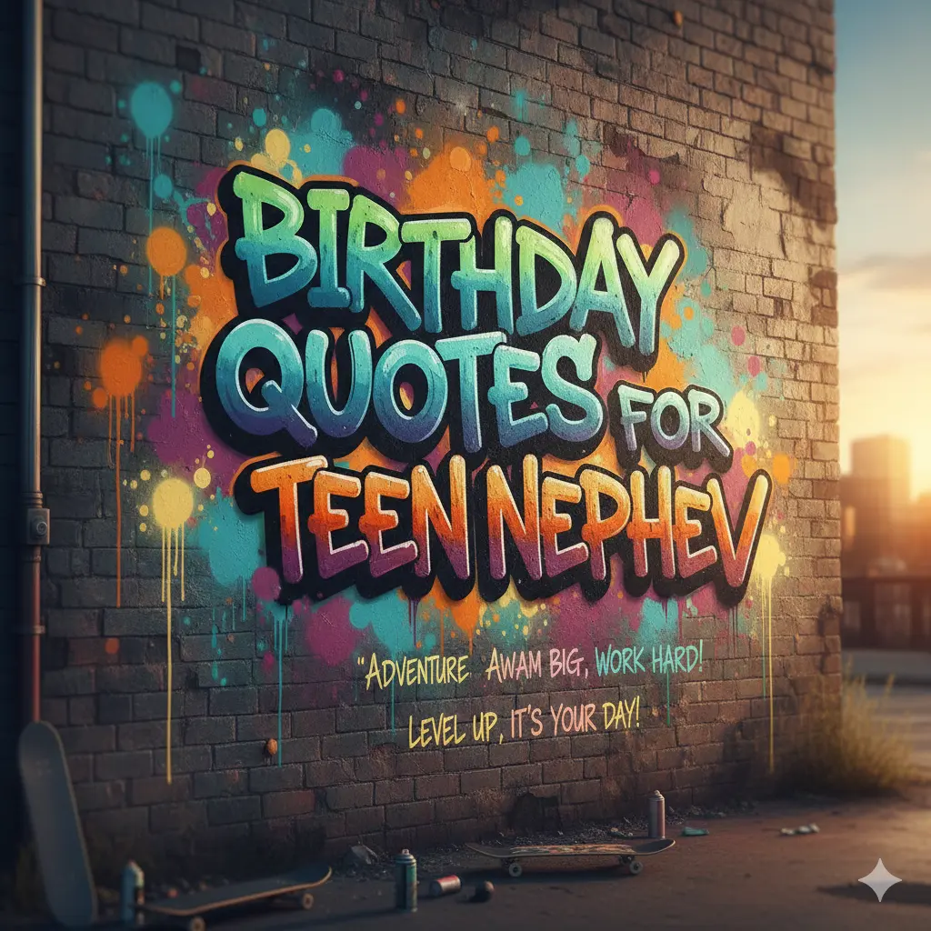 Birthday Quotes for Teen Nephew
