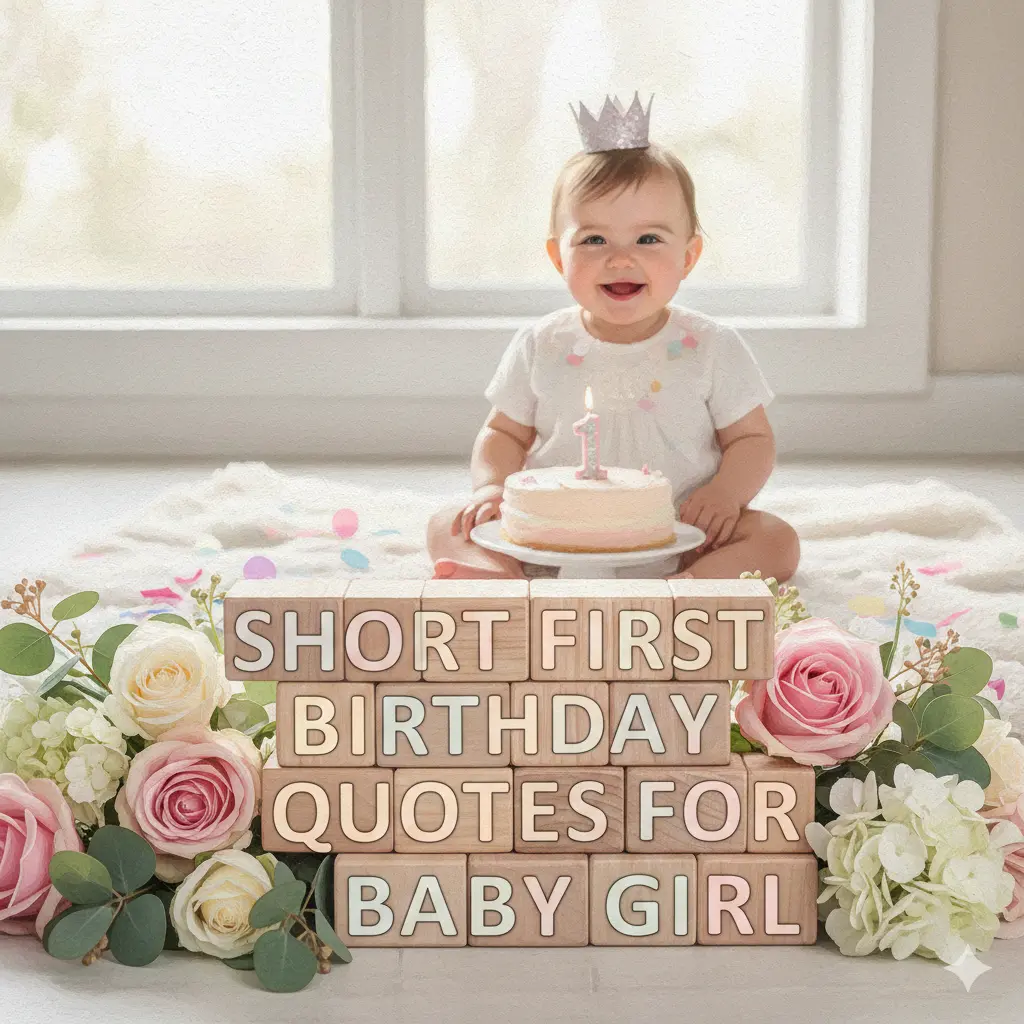  Short First Birthday Quotes for Baby Girl