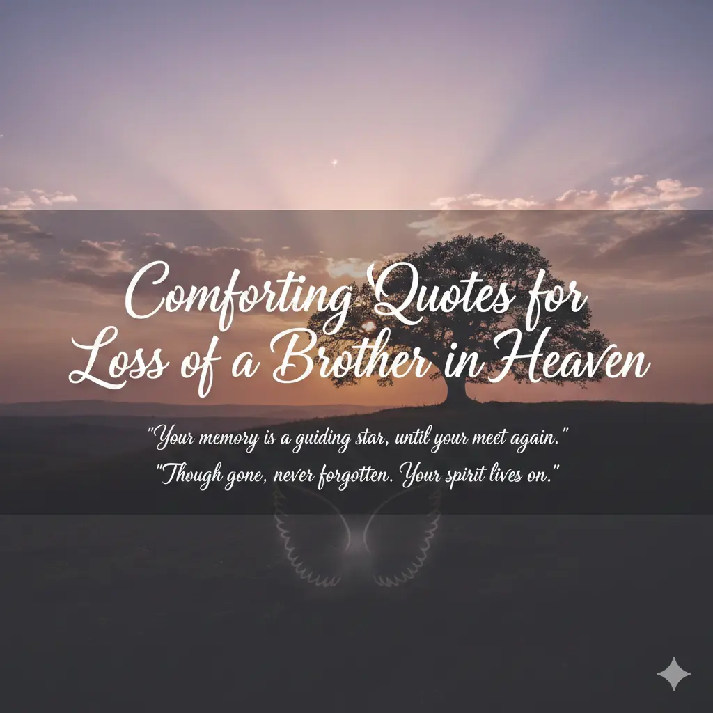 Comforting Quotes for Loss of a Brother in Heaven 