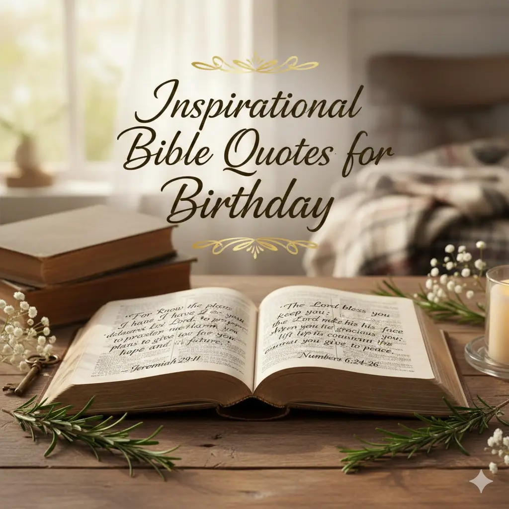 Inspirational Bible Quotes for Birthday 